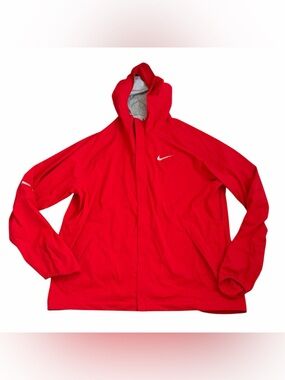 Nike Men’s Bright Red Hooded Windbreaker Jacket